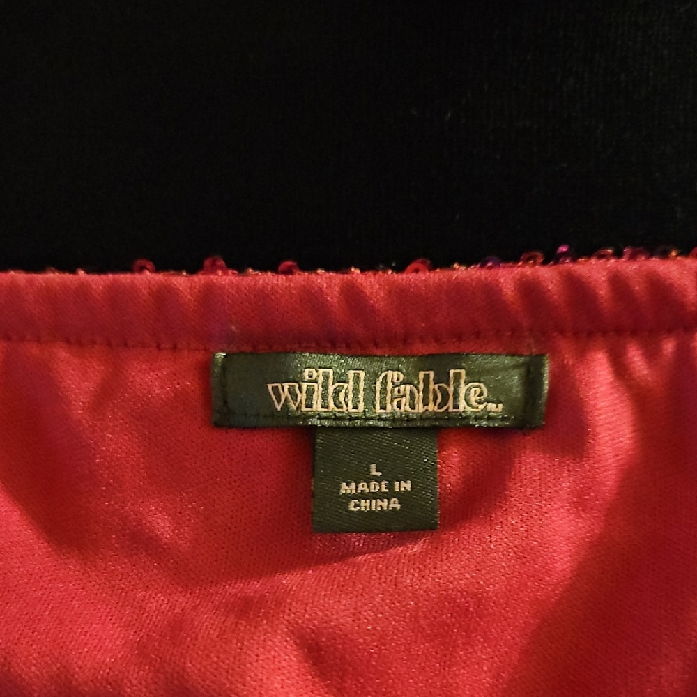 Wild Fable Glittering Fuchsia Mini Dress - Picture 5 of 5